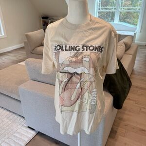 NWT A&F Oversized Rolling Stones Tee, S